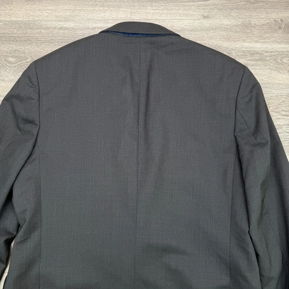 Banana Republic Marzotto Italy Wool Blazer Mens 42R Charcoal Sport Coat Jacket